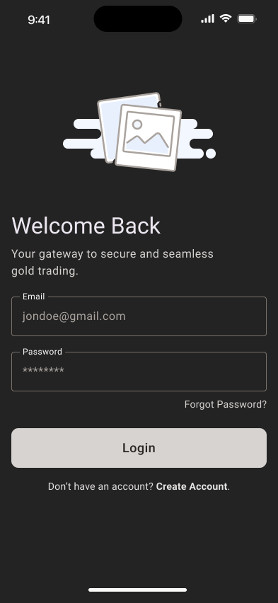 Wireframe — Login