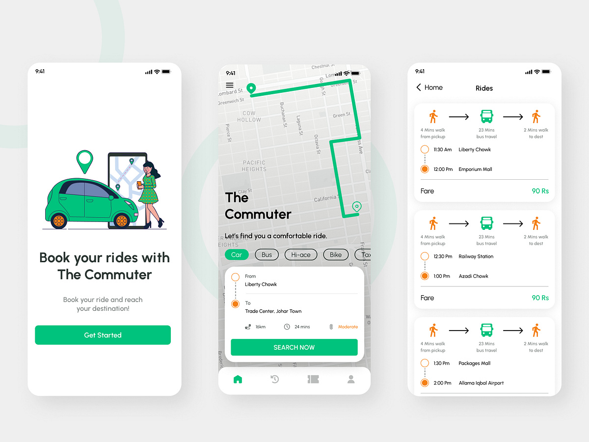 The Commuter transport app
