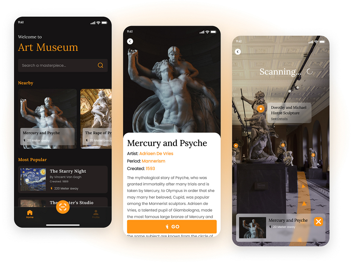 Art Museum — AR museum guide app