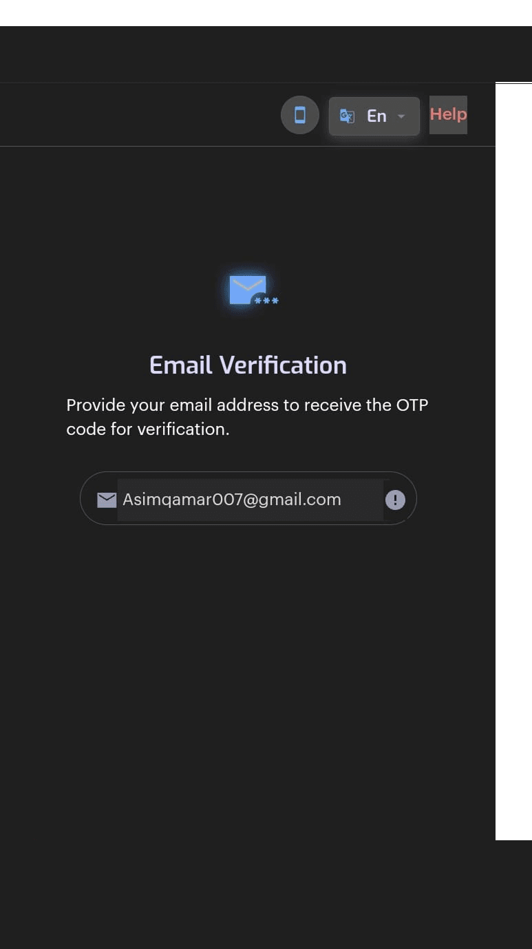Old registration — email verification