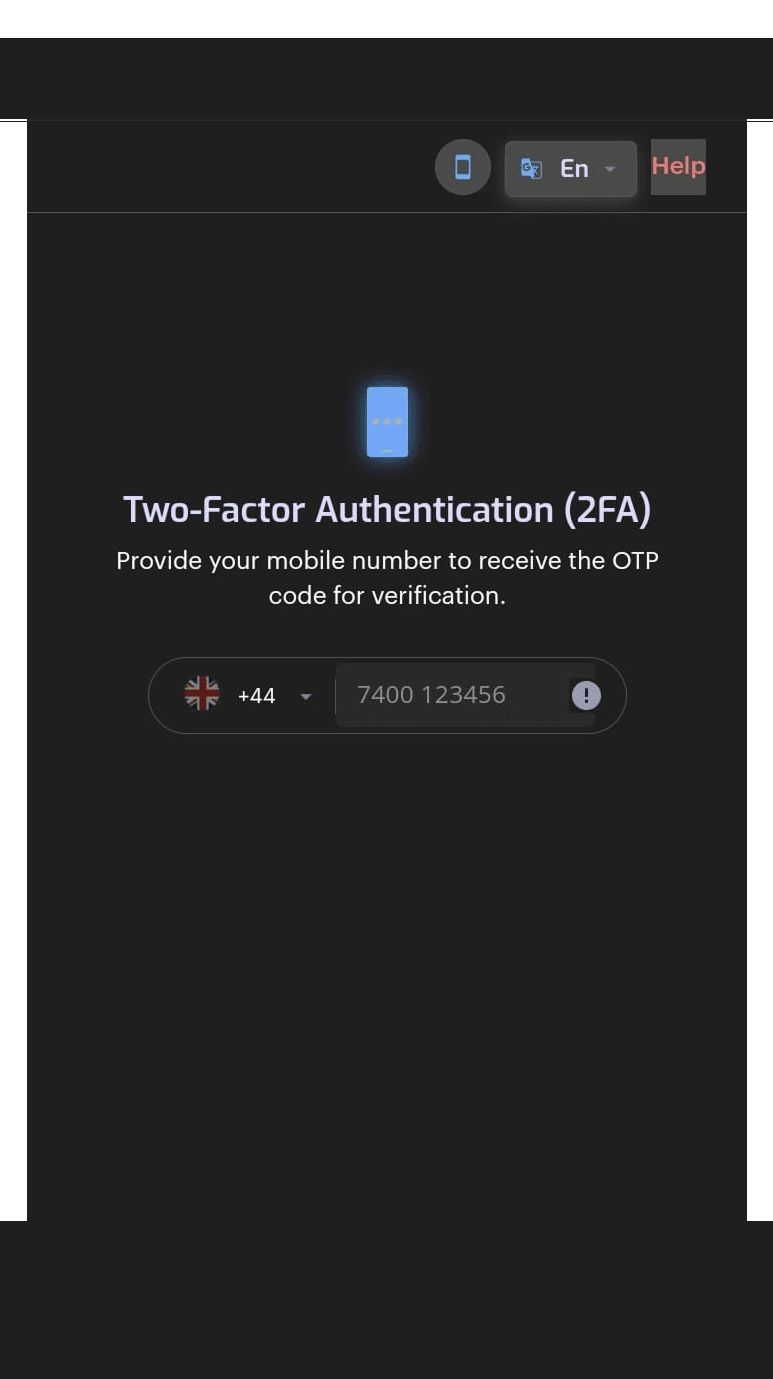 Old registration — two-factor authentication