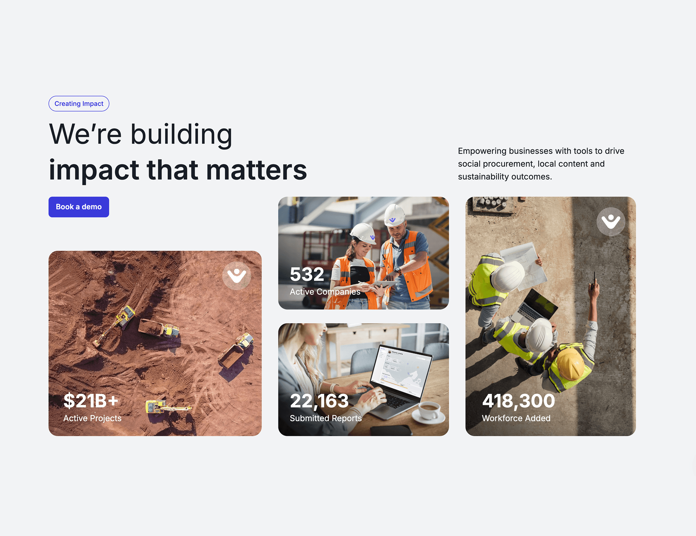 SocialPro website — product features and real screenshots
